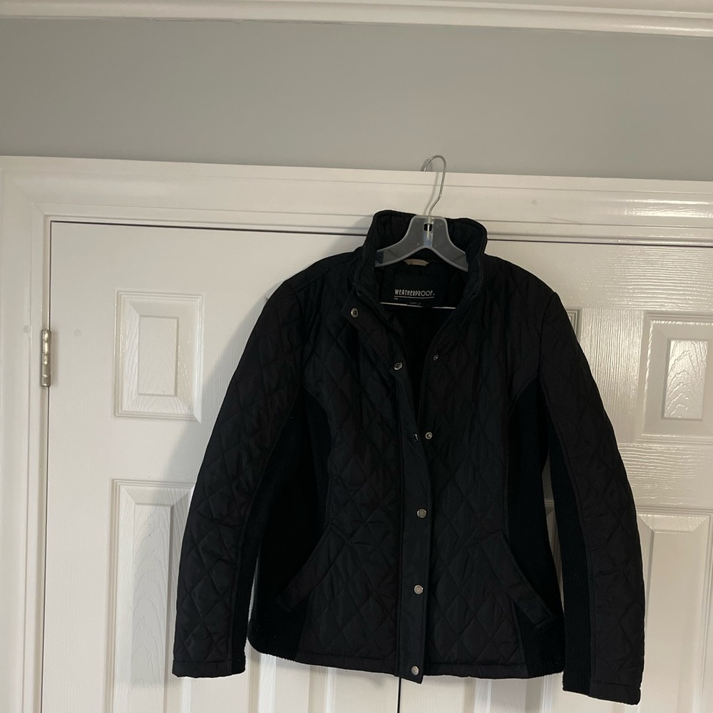 Weatherproo Black Quilted Jacket